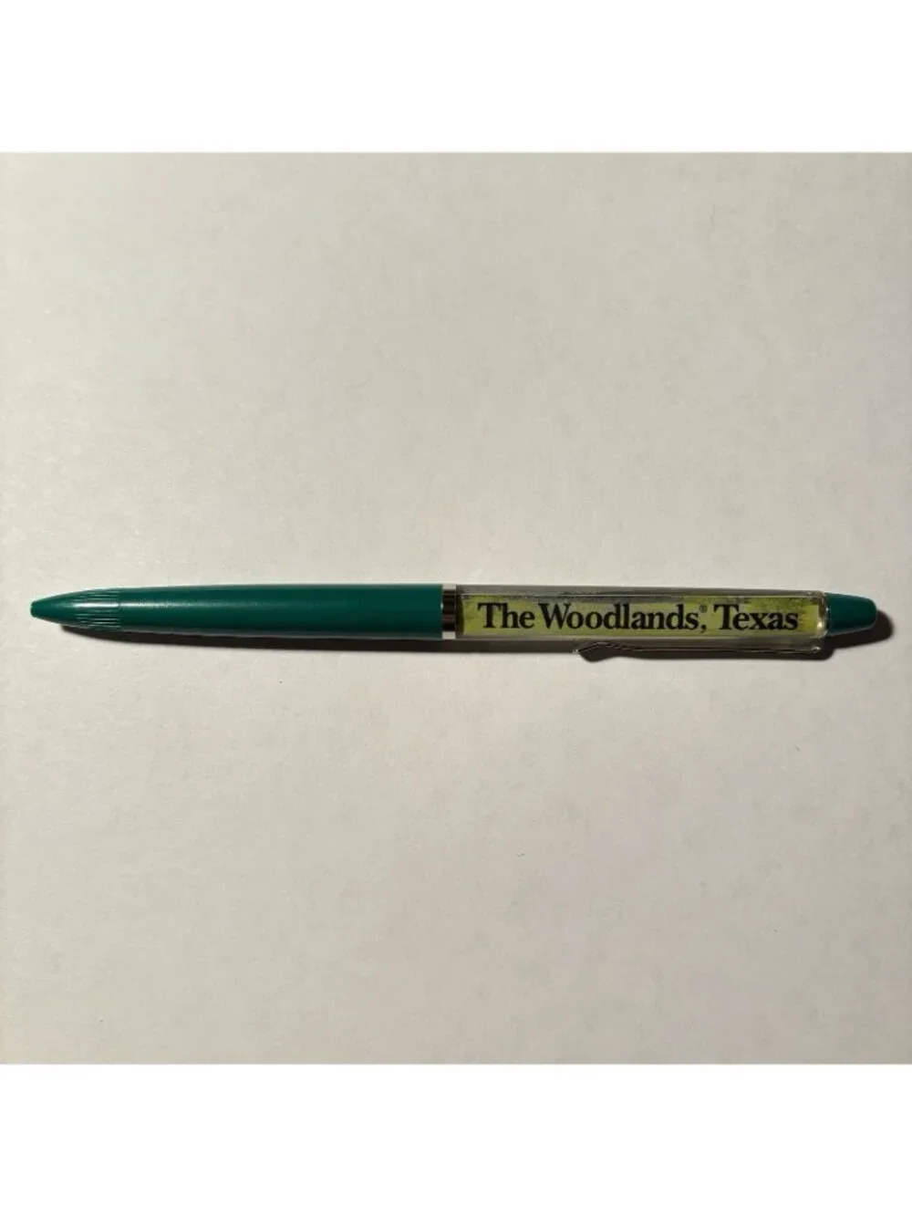 The Woodlands Texas Floaty Pen Boat Moves Advertising Collectible Promo Novelty